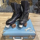 Vintage  1960s  Chicago Betty Lytle Roller Skates With Original Carrying Case 