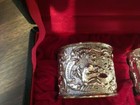 Shreve  Crump   Low - Silver Plate Napkin Rings Mib