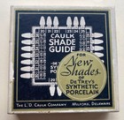 World War Ii Era Dental Caulk Shade Guide Dr Trey s Synthetic Porcelain Teeth