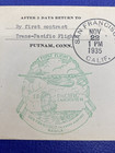 First Flight Pan American Trans-pacific  Nov  22  1935  Fdc  To Putnam  Conn 