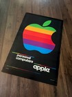 Vintage 1980 Apple Computer Rainbow Logo Personal Computer Poster 23x35 Original
