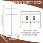 Hockey Gear Drying Rack With Wheels And 6 Hanging Clips Wooden Sports Gear Dr   