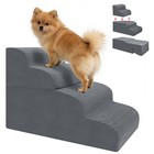 4-step Dog Stairs  19 8 Inch High Pet Steps For Small Dogs And Cats  Non-slip 