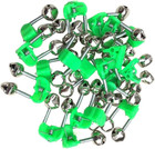 50 Pcs Plastic Fishing Bells Clips Fishing Rod Alarm With Dual Alert Bells