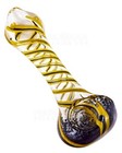 Bogo Free 2 X  4 5  Tobacco Smoking Pipes Bowl Glass Hand Pipe Spiral Frit 2 X 1