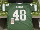 Percy Snow Michigan State Spartans Signed Stat Jersey Sparty Jsa Witness Coa