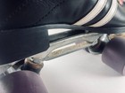 Black Leather Roller Skates Jet Stream Wheels Retro 70s 80s Barbiecore Vtg 6