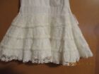 Vtg Her Majesty Toddler Size 3 White Nylon Lace Full Slip Circle Petticoat  Usa
