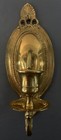 Vintage Ornate Brass Candle Holders Wall Mounted Sconces Arm Set Of 2  H 9 75   