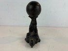 Antique Bronze Asian Figural Decorative Censer Of Man Balancing Ball On Feet