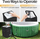 Heavy Duty Inflatable Hot Tub Pump Cover With Zipper Opening And Transparent Pvc