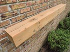 Reclaimed Barn Wood Fireplace Mantel  Beam  Rustic Salvage  6x6x60    Unfinished