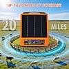20 Miles Solar Powered Electric Fence  6-12kv Adjustable Output Solar Charger
