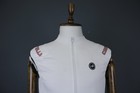 Castelli Techno Sport Wear White Solid Sleeveless Full Zip Cycling Vest Size Xl