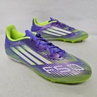 Adidas F50 League Fg mg Soccer Cleats Ji0003 Purple Lucid Lemon Mens Size 8 5