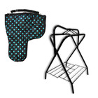Aj Tack Freestanding Saddle Rack With Western Saddle Carrier