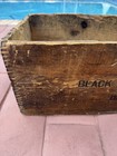 Antique Empty Wooden Dovetail Box Crate  - Hercules Black Blasting Powder Icc-14