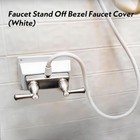 Faucet Bezel Stand Off Cover Replacement  White  Holes White  W