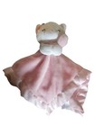 White   Pink Bear Security Blanket Carters Lovey Plush Stuffed Animal Toy 14 