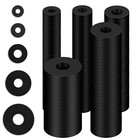 220 Pcs Flat Rubber Washers Assortment Kit black Rubber Flat Washer Rubber