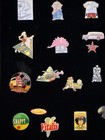 Vintage Enamel Pins  Salesmen Sample Box  41 Pins