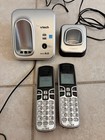 2 Vtech Dect 6 0 Cordless Phone System Handsets Silver Black Tested Lot 2