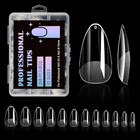 Short Almond Nail Tips  288pc Gel Acrylic Nail Tips  Clear Nail Tips  Bs-14