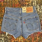 Levi s 501 Women s Cut-off Denim Shorts Women s 24 Raw Hem Stretch New  59 50