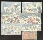 Africa Stamp Collection  12 Glassines Stuffed With Stamps  Unchecked