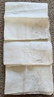 Vintage Set Of 3 Madeira Hand Made Best Seller Ivory Irish Linen Handkerchief