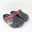 Crocs Boys Fun Lab Darth Vader Black Round Toe Slip On Clog Shoes Size 1