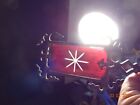 Weathervane Red Etched Glass Tail Lightning Rod No Ball Arrow Pointer Vintage