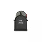 Jumbo Post Mount Mailbox Galvanized Steel Extra Large Rural Mail Box