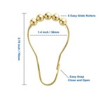 Ansxiy Shower Curtain Hooks Rings  Rustproof Metal Shower Curtain Rings For