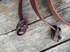 Used  Latigo Leather Western Split Reins 1  X 7 Ft