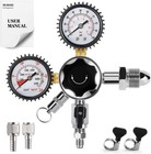 Cga-580 Nitrogen Regulator Dual Gauge Tank Regulator Coffee Beer Mak