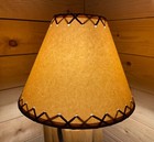 Rustic Oiled Kraft Laced Lamp Shade - 12 