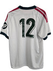 Real Madrid Home Jersey Mens Size Xl White Adidas Hp Logo Mls Jersey Shirt