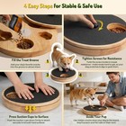 Dog Nail Scratch Board With Treat Box - Anti-slip Rotating Dog Paw Care File Toy
