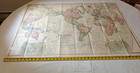 Vg   Rare Antique 1922 The World Map National Geographic Original 41 5  X 28 5 