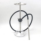 Stainless Steel Hookah Shisha Set W  Glass Base  Tray  Hose   Mouthpiece