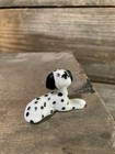 Vintage Miniature Blown Glass Dalmation Dog Family Set Of 3