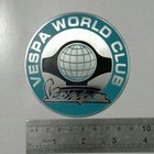 Vintage Vespa World Club Motorcycle Scooter Classic Badge Plate Plakkatte Lg193
