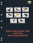 2 3 Off  20 50 Scott Value - 1990 Bvi Virgin Isl  Birds 8v Caribbean Mnh Nh Umm