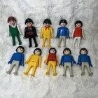 Vtg Playmobil Geobra Figures Lot Of 10 - Authentic German Toy People Characters