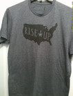 Gray Hamilton Rise Up Logo T Shirt Large Creative Goods Play Broadway Theater