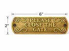 Cast Iron Sign    please Close The Gate    6  2   Rustic  Outdoor  Farmhouse Decor