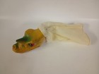 Vintage 1950s Hazelle Dragon Rubber Face Hand Puppet Head Animal 
