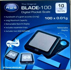 Aws Blade-100-black Digital Pocket Scale  100 X 0 01g  Retractable Display