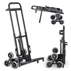 460 Lbs Heavy Duty Stair Climbing Cart folding Hand Truck Dolly With Handle 6 Wh
